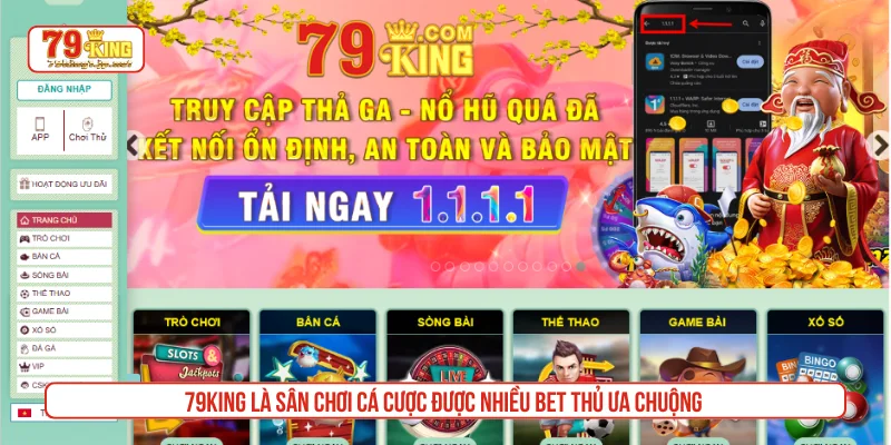 79King là sân chơi cá cược được nhiều bet thủ ưa chuộng