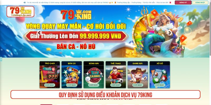 Quy định sử dụng điều khoản dịch vụ 79king