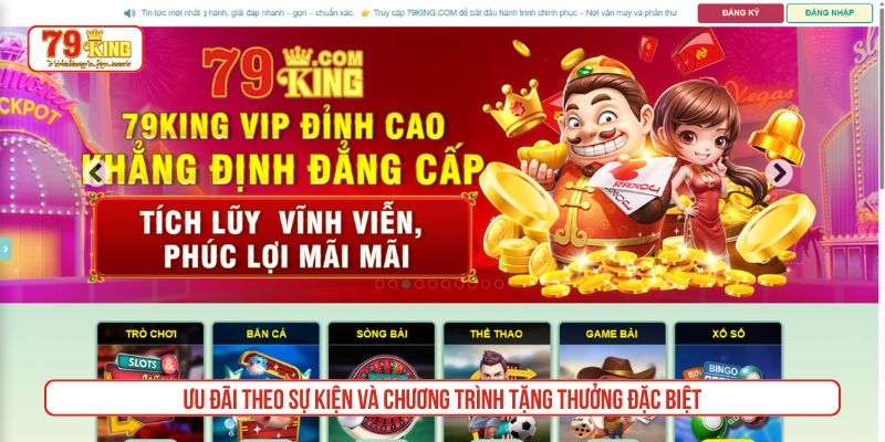 Ưu đãi theo sự kiện và chương trình tặng thưởng đặc biệt